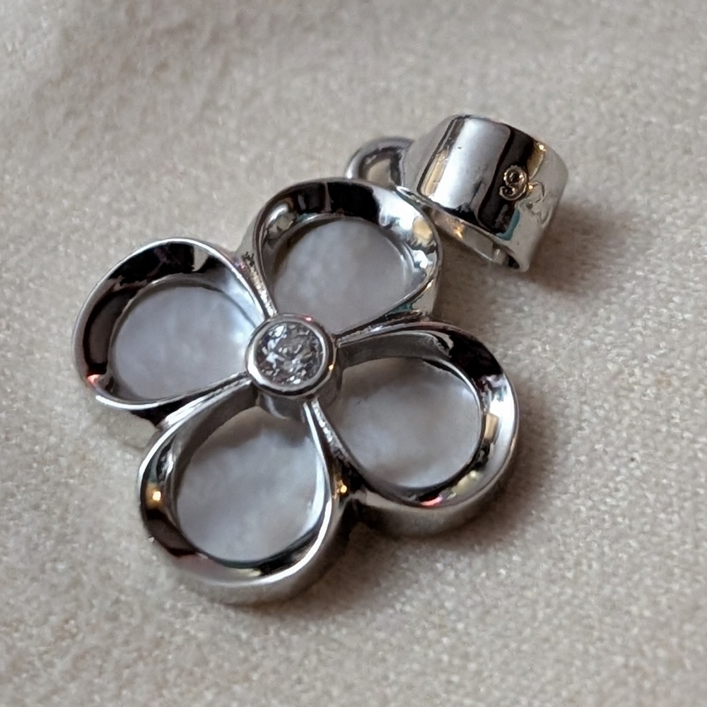 925 Sterling Silver Opal Inlay Pendant